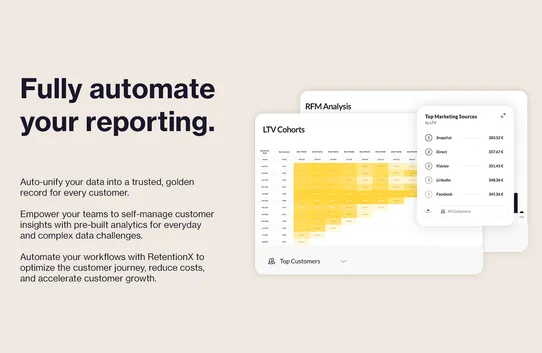 RetentionX for LTV, Segmentation and Cohorts screenshot