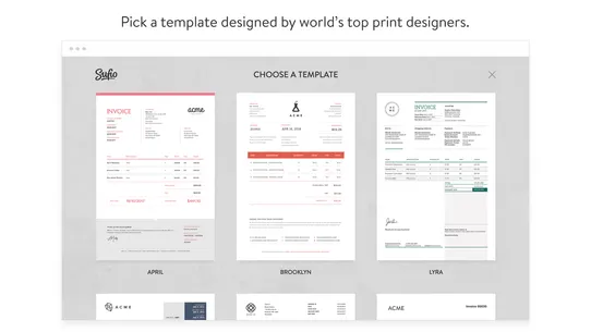 Sufio Invoices screenshot