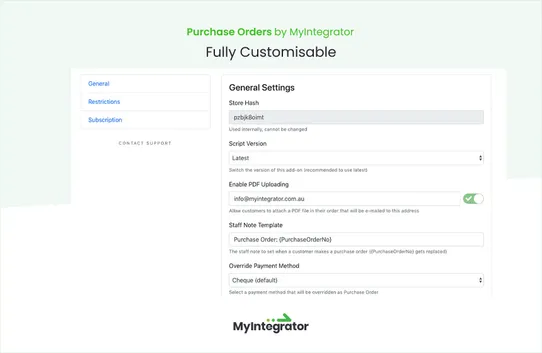 Purchase Orders by MyIntegrator screenshot