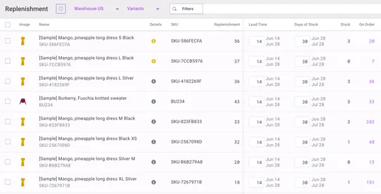 Inventory Planner by Sage screenshot