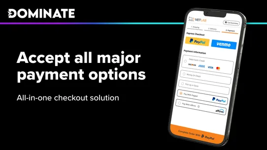 Dominate Checkout Suite screenshot