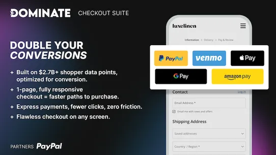 Dominate Checkout Suite screenshot