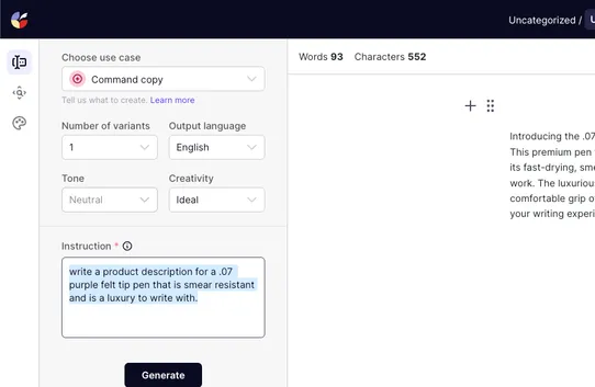 Copysmith AI screenshot