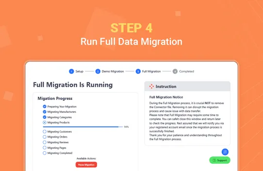 LitExtension Store Migration screenshot