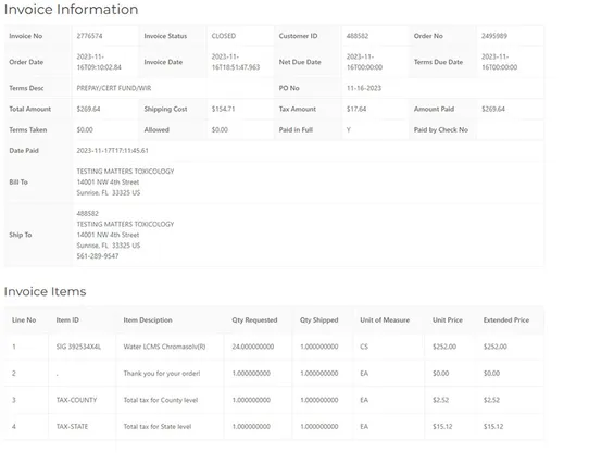 Epicor Prophet 21 (P21) Customer Portal by Silk Commerce screenshot