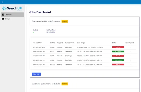 NetSuite B2C/B2B Connector by Snapshot screenshot