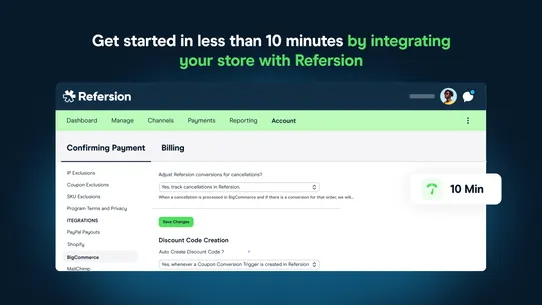 Refersion Affiliate Marketing screenshot