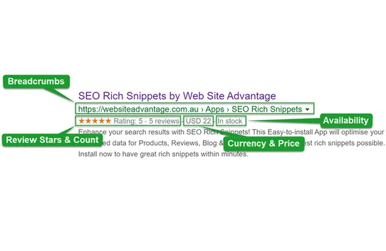 SEO Rich Snippets screenshot