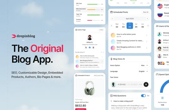 DropInBlog screenshot