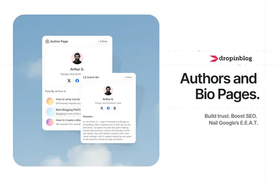 DropInBlog screenshot