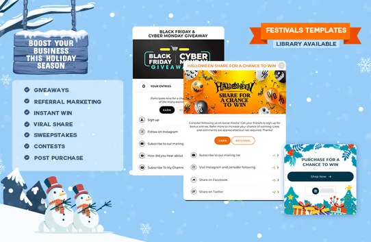 Social Boost Giveaways, Contests, & Post Purchase screenshot