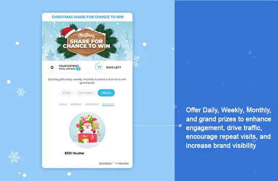 Social Boost Giveaways, Contests, & Post Purchase screenshot