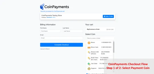 CoinPayments Crypto Payments screenshot