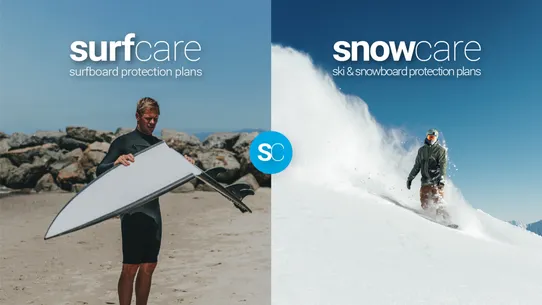 Surfcare and Snowcare Protection Plans screenshot