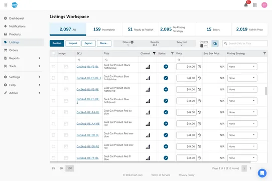 SellerActive Marketplace Management screenshot