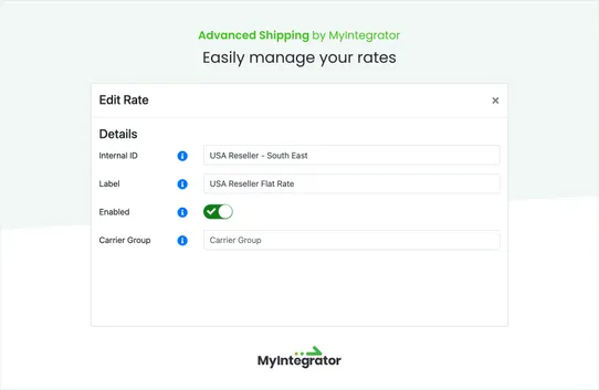 Advanced Shipping Rates by MyIntegrator screenshot