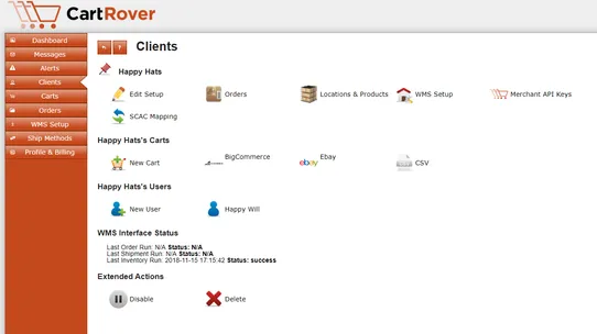 CartRover - Extensiv Integration Manager screenshot