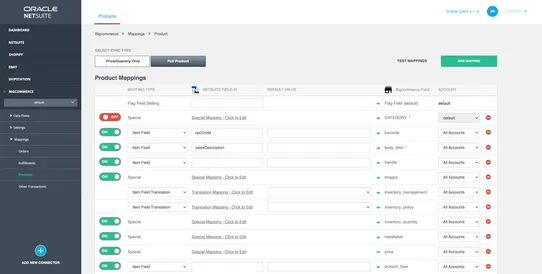 NetSuite Connector by Oracle NetSuite screenshot