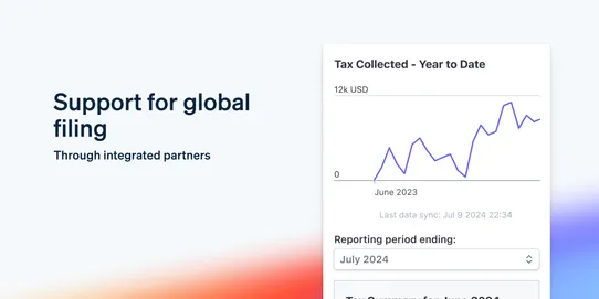 Stripe Tax screenshot