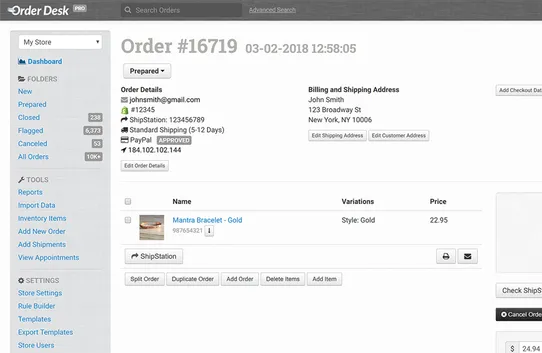 Order Desk screenshot