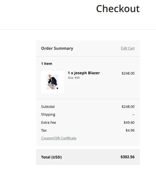 Order Fees by oBundle screenshot
