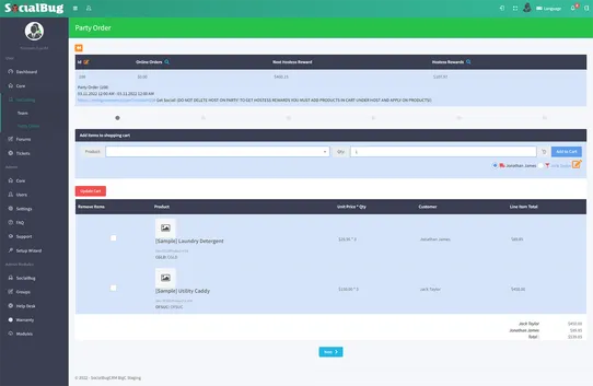 SocialBug CRM screenshot