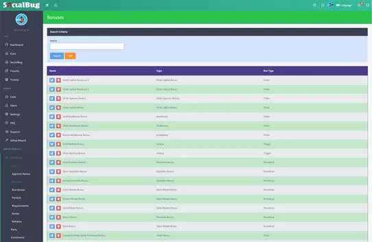 SocialBug CRM screenshot