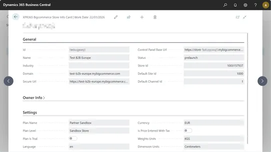 XPR365 Microsoft Dynamics 365 Business Central screenshot