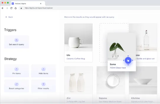 Algolia AI Search & Discovery screenshot