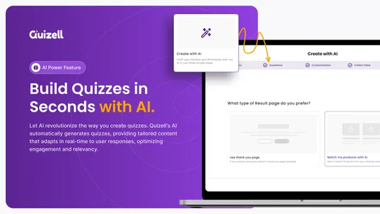 Quizell AI Product Recommendation Quizzes & Forms screenshot