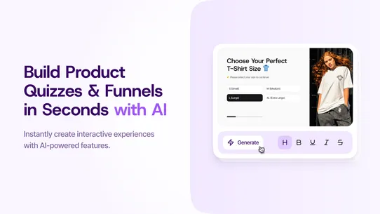 Quizell AI Product Recommendation Quizzes & Funnels screenshot