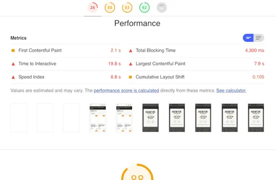 Valido WebScores screenshot