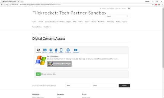 Digital Content Sales by FlickRocket screenshot