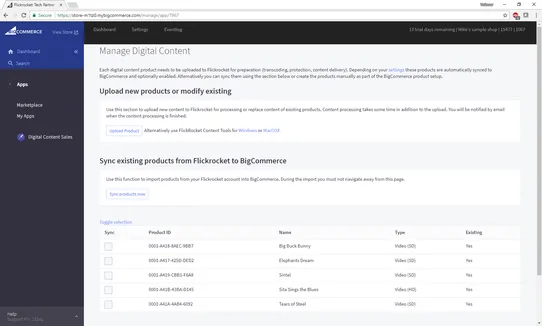 Digital Content Sales by FlickRocket screenshot