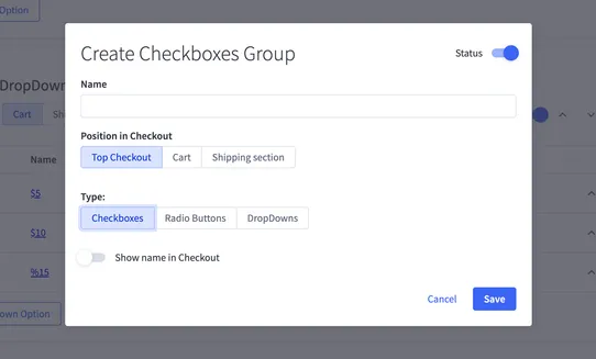 Enhanced Checkout Options screenshot