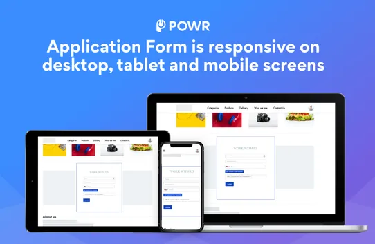 Application Form by POWR screenshot