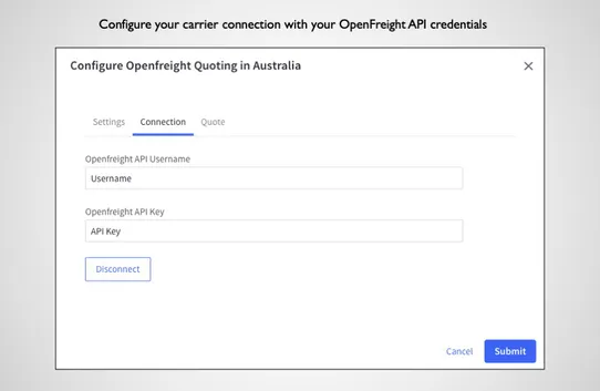 OpenFreight Quoting by TIG Freight screenshot