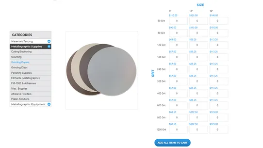 Product Option Grid by IntuitSolutions screenshot