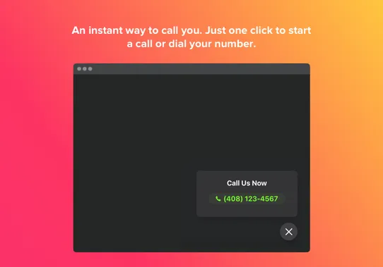 Click To Call Button by Elfsight screenshot