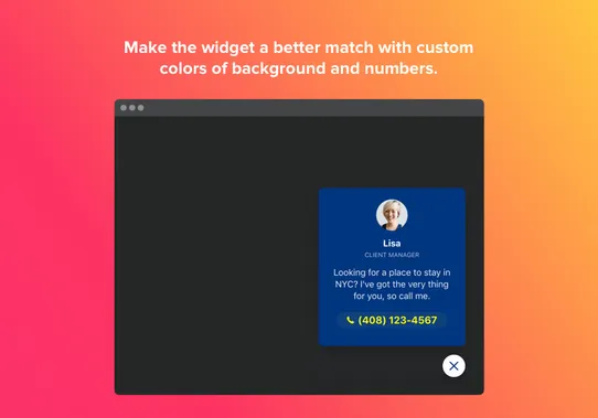 Click To Call Button by Elfsight screenshot