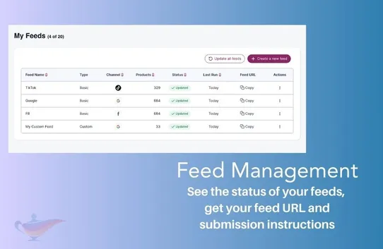 FeedGeni Product Feed Generator screenshot