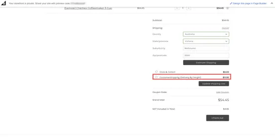 FIS Customer Freight Rates and Free Freight Total by MyIntegrator screenshot