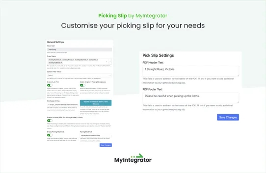 Picking Slip by MyIntegrator screenshot