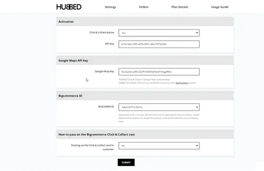 HUBBED Click & Collect screenshot