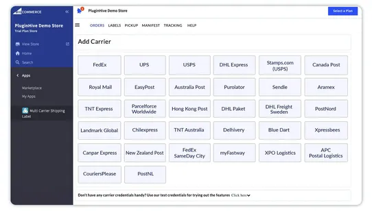 Multi Carrier Shipping Label by PluginHive screenshot