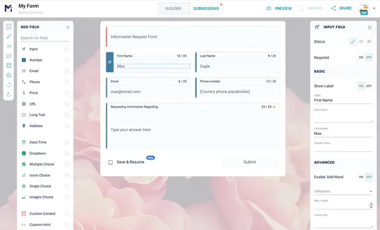 Form Builder by MightyForms screenshot