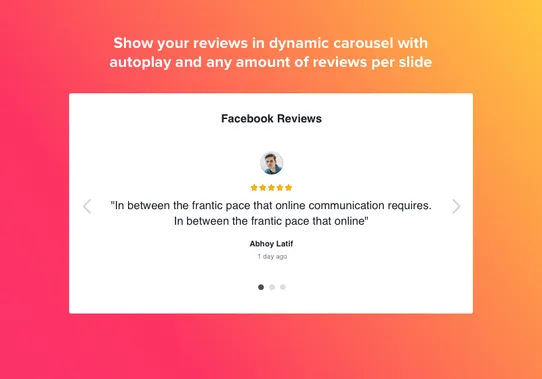 Facebook Reviews by Elfsight screenshot