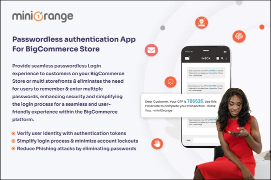 miniOrange Passwordless Customer Login screenshot