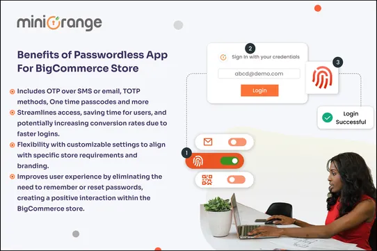 miniOrange Passwordless Customer Login screenshot