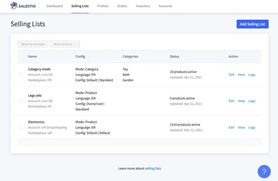 Salestio - Amazon, Ebay, & Etsy Integration screenshot